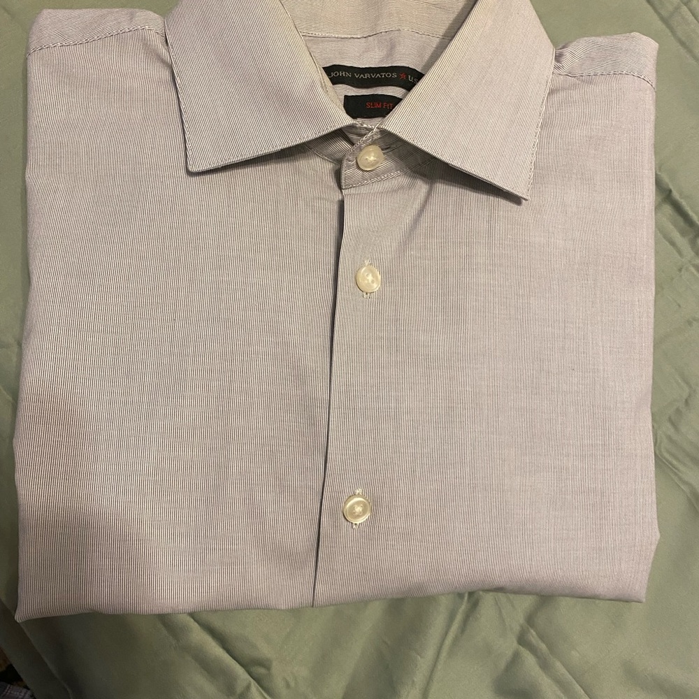 John Varvatos long sleeved slim fit button down shirt